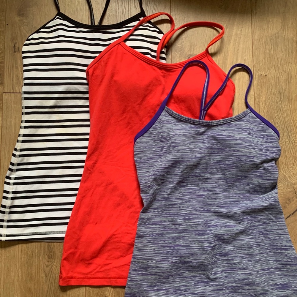 3 sets of lululemon tops